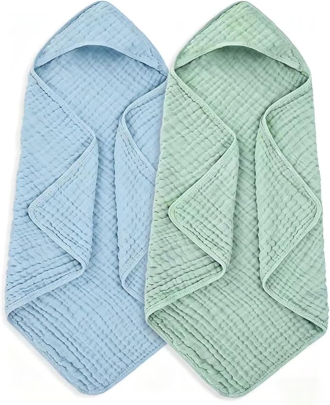 Muslin Hooded Baby Towels Baby Bath Towel by Unknown