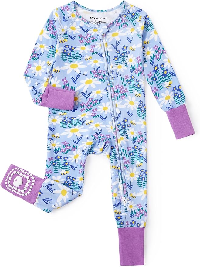 PATPAT Organic Cotton Baby Footie Pajamas by PATPAT