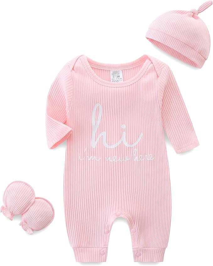 Babymine Newborn Coming Home Outfit Unisex Baby Clothes by BabymineStartFromTheHeart