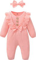 Mioglrie Newborn Baby Girl Clothes 1 Piece Infant Fall Winter Romper Outfit | by Mioglrie