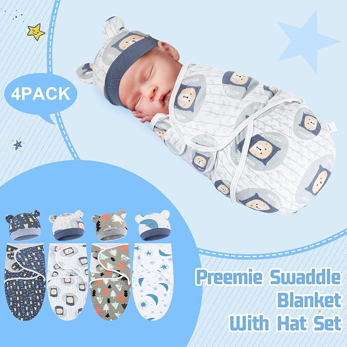 Buryeah 4 Pack Swaddle Blanket Wrap - Image 4