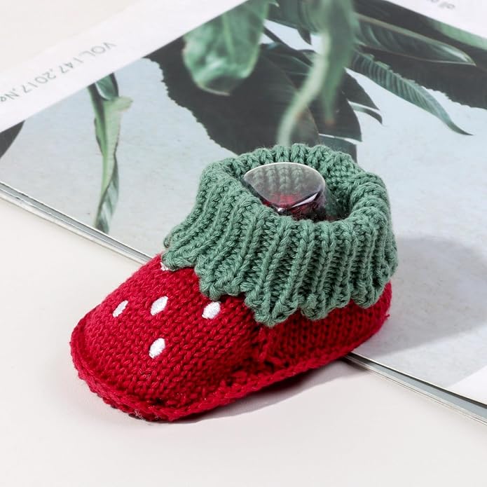 Newborn Baby Boy Girl Knit Booties Soft Sole Non-Slip First Walking Shoes | - Image 6