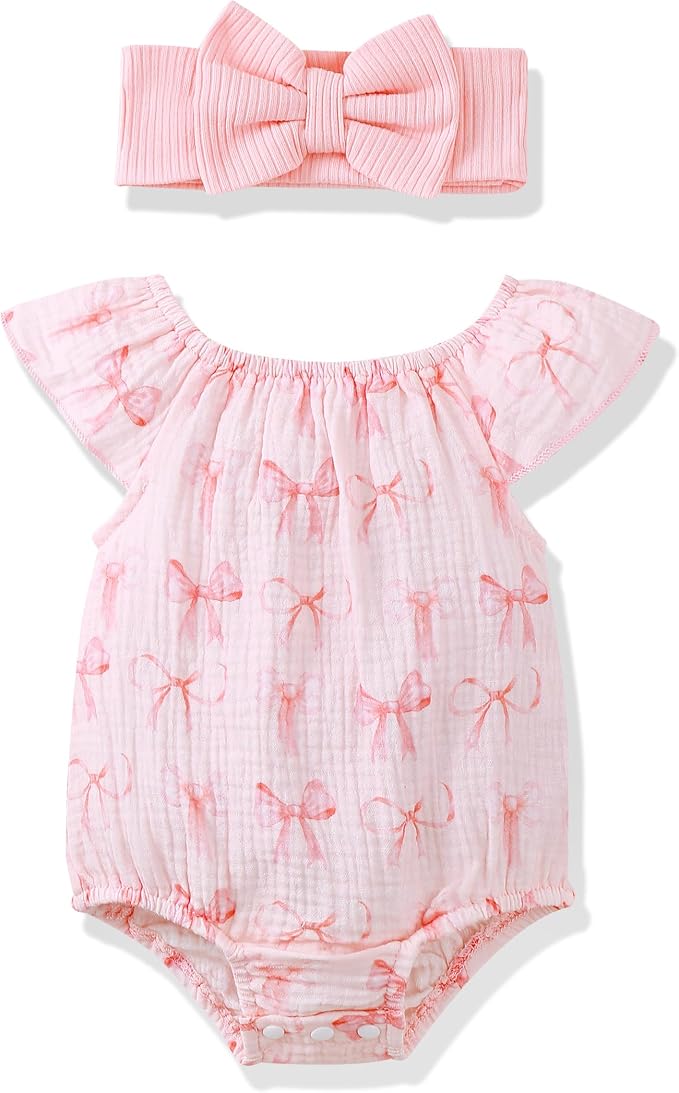 Renotemy Newborn Baby Girl Clothes Coming Home Summer Outfits Preemie-18M | by Renotemy