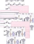 Little Treasure Hudson Baby Cotton Poly Flannel Receiving Blankets Multipack by HudsonBaby