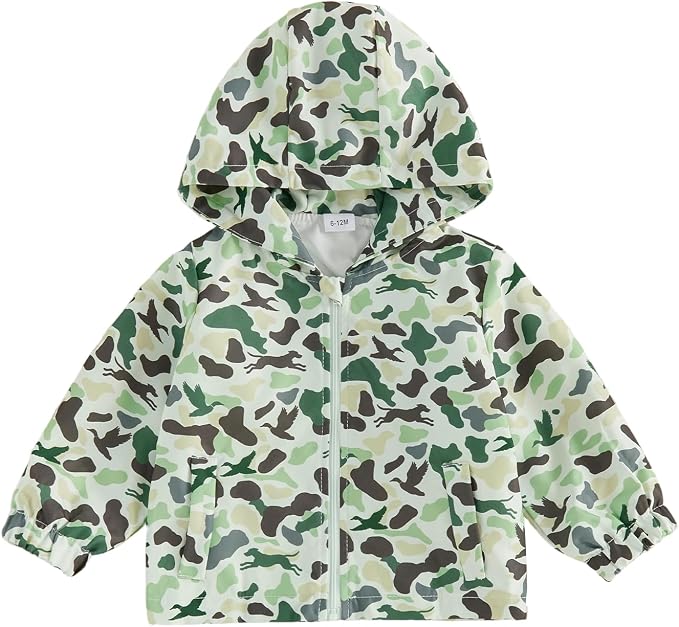 Toddler Windbreaker Jacket Baby Girl Hooded Zip Up Sweatshirt Winter Jacket by Lefyira