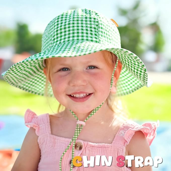 HONGTEYA Baby Sun Hat Wide Brim Adjustable Toddler Beach Bucket Hat | Soft - Image 4