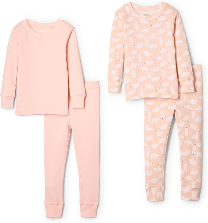 Amazon Essentials x Sofia Grainge Unisex Babies' Snug-Fit Cotton Footed Pajamas by AmazonEssentials
