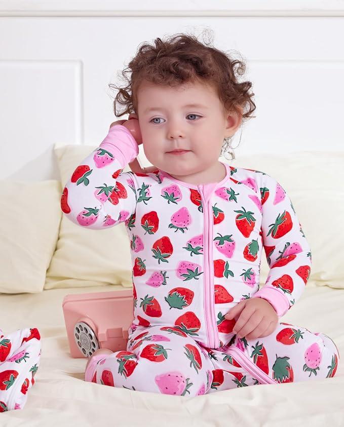 babee Reshinee Viscose Derived from Bamboo Baby Footie Pajamas Convertible - Image 9