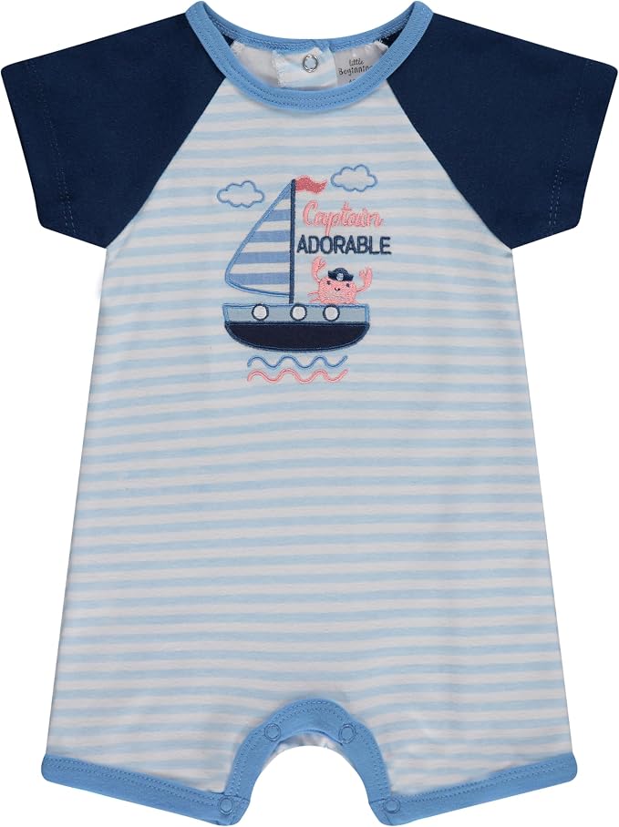 Cudlie 2-Pack Baby Boy Rompers – Soft Cotton, Everyday Comfort - Image 3