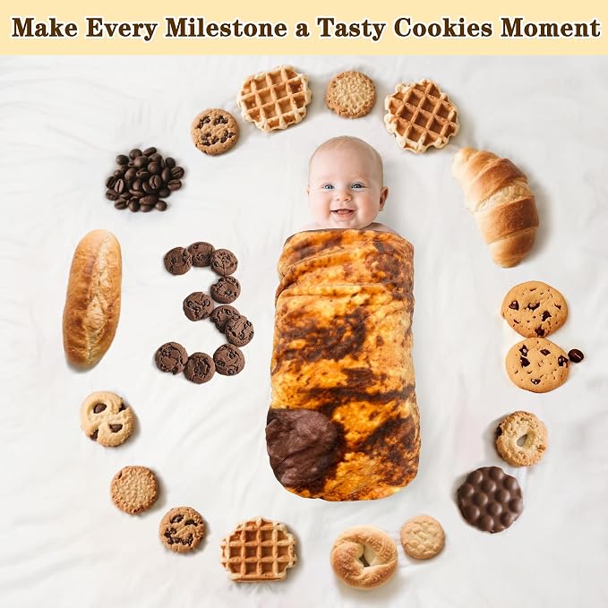 mermaker Cookies Baby Swaddle Blanket - Image 3