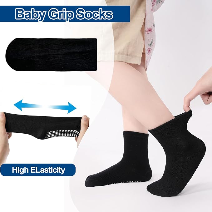 GRPSKCOS Baby Socks Non Slip 12 Pairs Toddler Anti Skid Socks - Image 4
