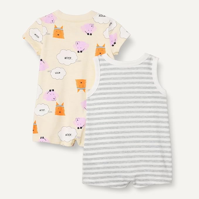 Amazon Essentials Unisex Babies' Cotton Jersey Sleeveless and Short-Sleeve - Image 2