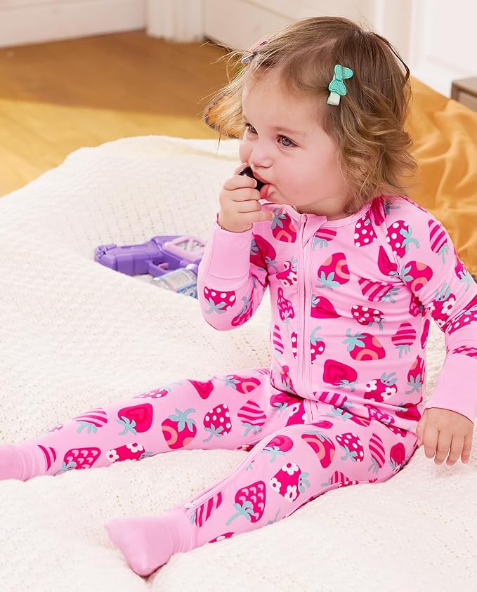 babee Reshinee Viscose Derived from Bamboo Baby Footie Pajamas Convertible - Image 3