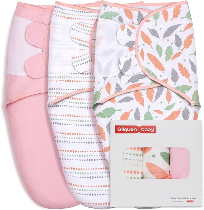 GLLQUEN BABY Swaddles for Newborns 3-6 Months, Adjustable & Easy Fastener | by GLLQUENBABY