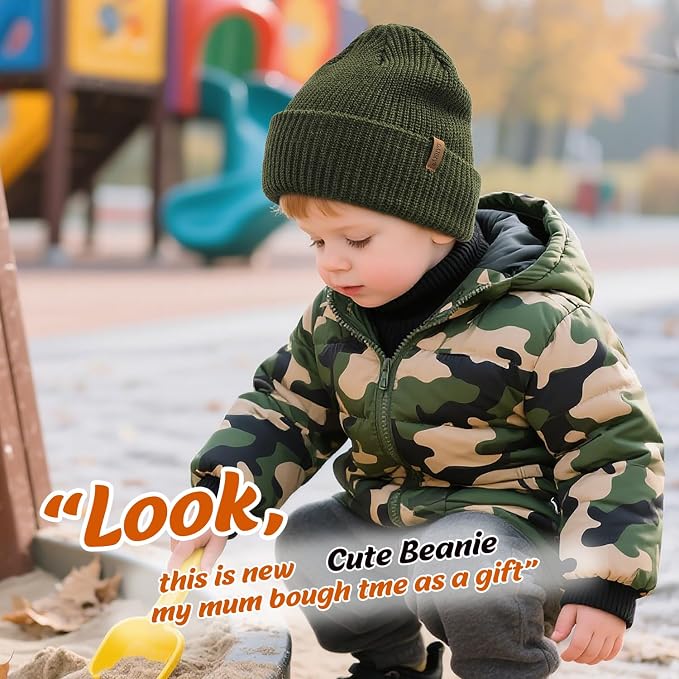 DANMY Infant Toddler Beanie Kint Hat Baby Boys Girls Beanies Kids Winter Hats - Image 2