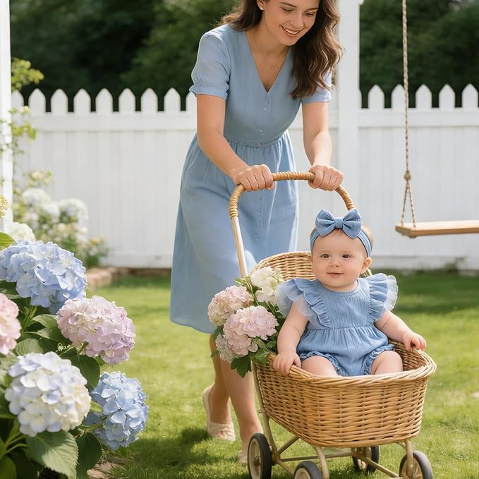 TITKKOP Ruffle Bubble Romper for Baby Girl | One-Piece Shorts Jumpsuit | Summer - Image 7