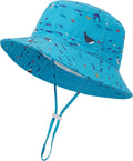 Baby Sun Hat Kids Summer Sun Protection Toddler Bucket Hat Wide Brim Adjustable by HONGTEYA
