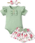 HONGTEYA Baby Girl Clothes Set Newborn Infant Summer Outfits by HONGTEYA