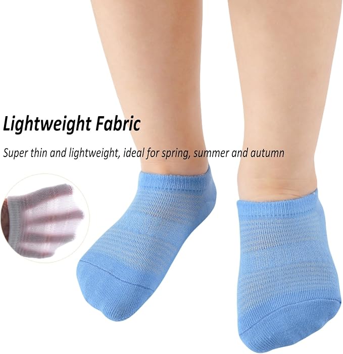 Toddler Little Girls Boys No Show Socks Cotton Low Cut Socks - Image 2
