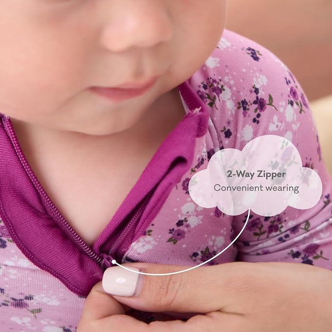 pureborn Baby Sleeper Viscose from Bamboo Zipper Footies 0-24 Months - Image 4