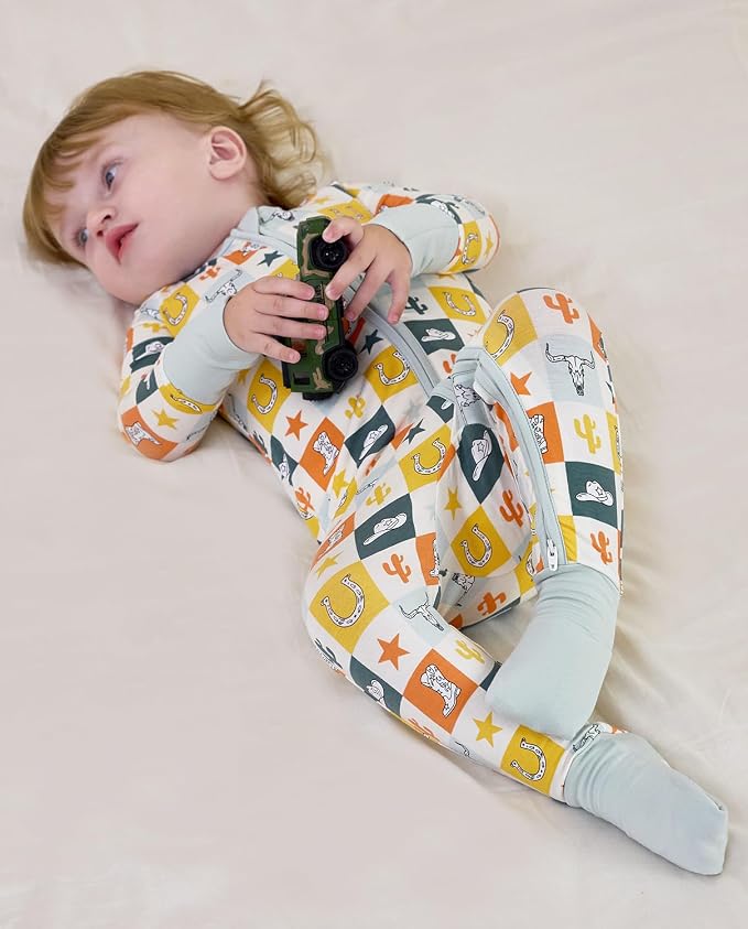 babee Reshinee Bamboo Viscose Baby Footie Pajama, Zipper Sleeper Boys Girls - Image 9