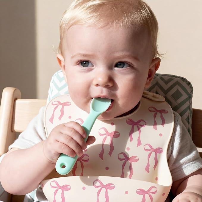 Silicone Baby Bib with Food Catcher - Image 4