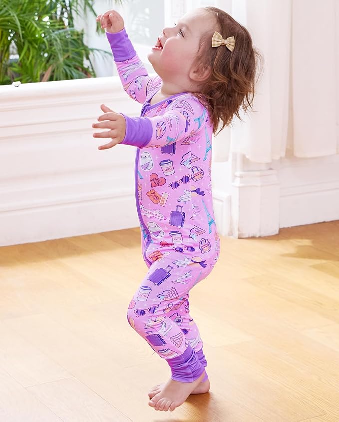 babee Reshinee Viscose derived from bamboo Baby Pajamas Convertible Footie - Image 9