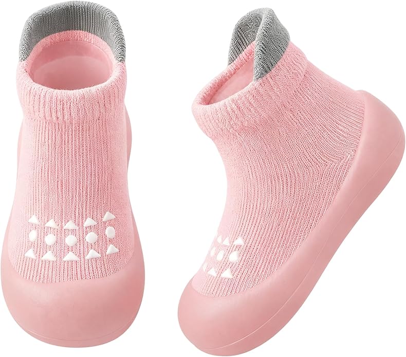 Baby Sock Shoes Toddler Walking Shoes Infant Slippers | Soft Rubber Sole by AniKigu