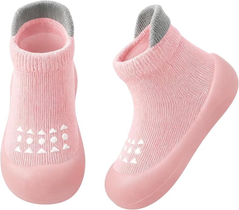 Baby Sock Shoes Toddler Walking Shoes Infant Slippers | Soft Rubber Sole by AniKigu