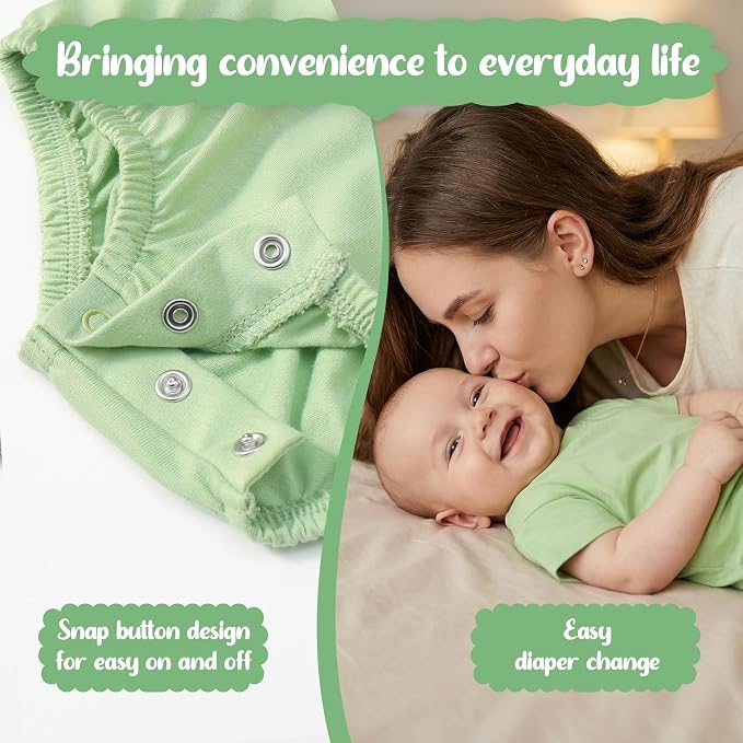 Bafeicao Baby Boy Girl Bubble Romper Infant Toddler T-Shirt Bodysuit | Organic - Image 5