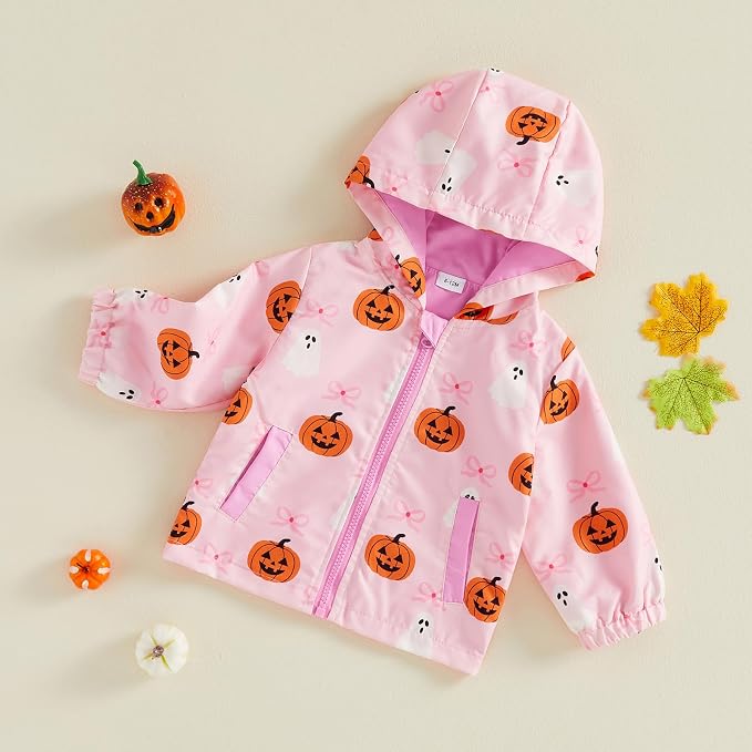 Toddler Baby Girl Windbreaker Jacket Zip Up Hoodie Long Sleeve Sweatshirt - Image 5