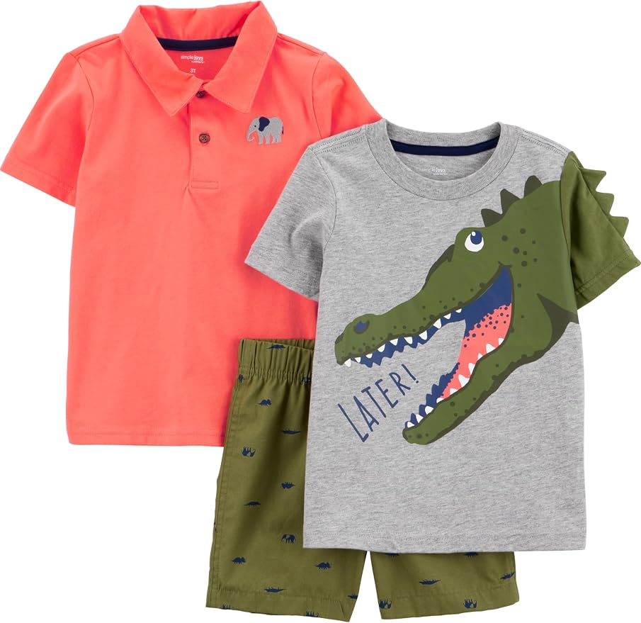 Simple Joys by Carter's Baby Boys 3-piece Playwear Set by SimpleJoysbyCarters