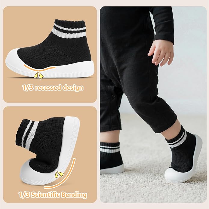 STQ Baby/Toddler Sock Walking Shoes Infant Slippers - Image 4
