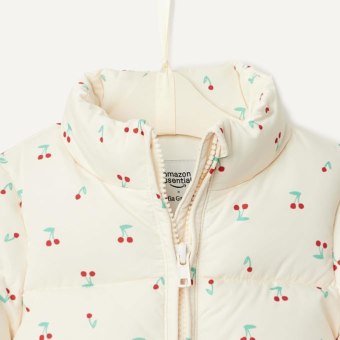 Amazon Essentials x Sofia Grainge Toddler and Baby Girls' Taffeta Puffer Jacket - Image 4