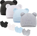 BQUBO Newborn Baby Hats Mittens Set Hospital Hat Beanie Infant Caps Baby Gloves by DRESHOW