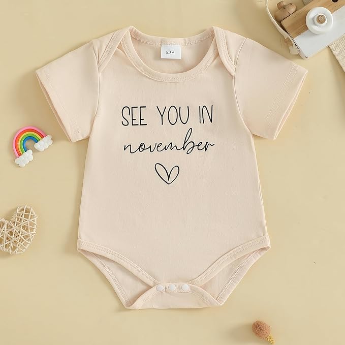 woshilaocai Baby Announcement Bodysuit Pregnancy Reveal - Image 2