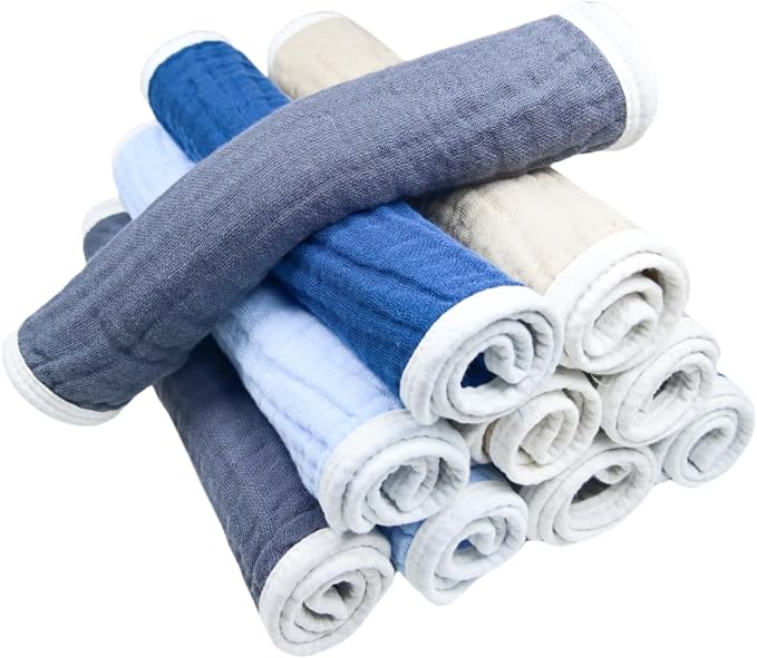 Burp Cloths Large, Muslin Burp Cloths - Image 5