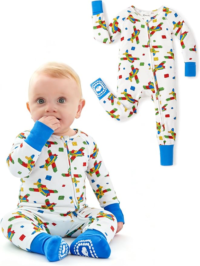 PATPAT Organic Cotton Baby Footie Pajamas by PATPAT