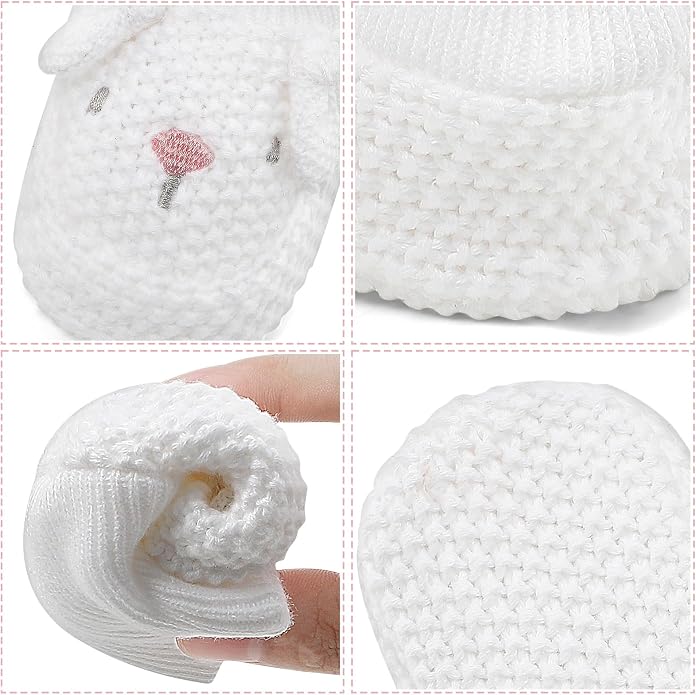 Newborn Shoes Knit Soft Baby Sock Booties - Image 7