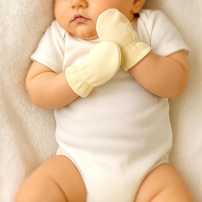 Butterblu Morgan 5-Pack Mitts 100% Cotton No Scratch Mitten Gloves | GOTS - Image 3