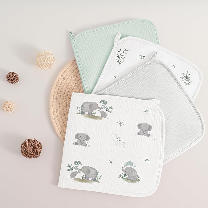 Susurration Muslin Burp Cloths, Soft Baby Burping Cloths - Image 7