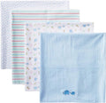 Spasilk Baby 4 Pack 100% Cotton Flannel Receiving Blanket by Spasilk