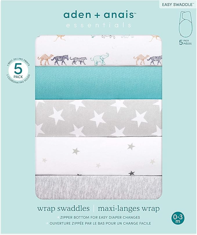 aden + anais Essentials Easy Swaddle Wrap Quick Change - Image 6