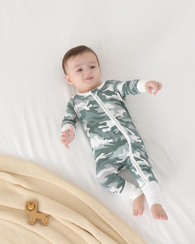 GUISBY Baby Footless Pajamas, Rayon of Bamboo, NB-2T | Rayon of bamboo softness - Image 6