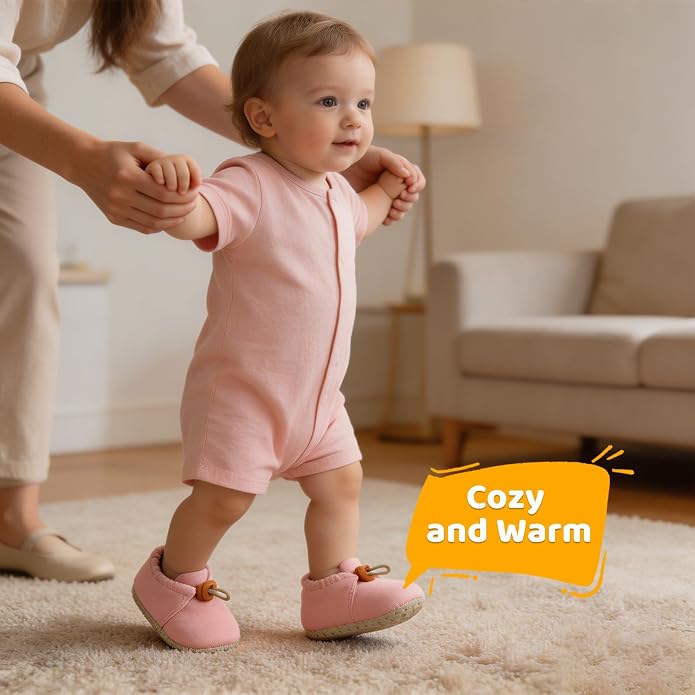 Baby Booties Girls Cozy Walking Shoes Warm Booties Toddler Soft Sole Shoes - Image 6