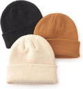 DRESHOW BQUBO 3 Pack Baby Beanies Toddler Kids Winter Hats Soft Knit Hat by DRESHOW