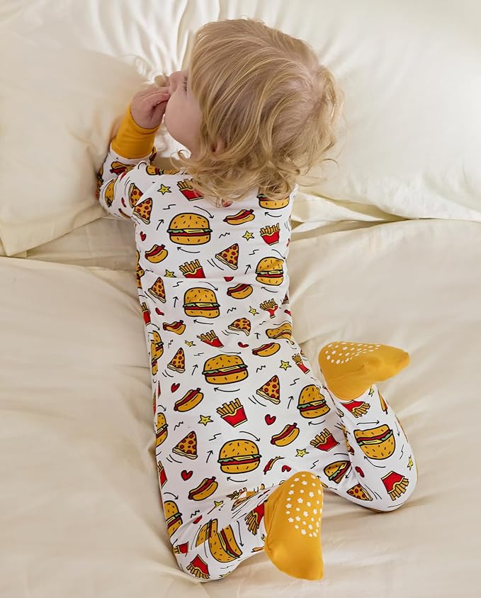 babee Reshinee Bamboo Viscose Baby Footie Pajama, Zipper Sleeper Boys Girls | - Image 5