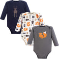 Hudson Baby baby-boys Cotton Long-sleeve Bodysuits 3-pack by HudsonBaby