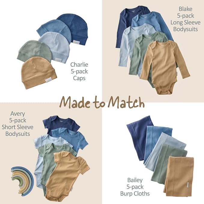 Butterblu Morgan 5-Pack Mitts 100% Cotton No Scratch Mitten Gloves | GOTS - Image 4