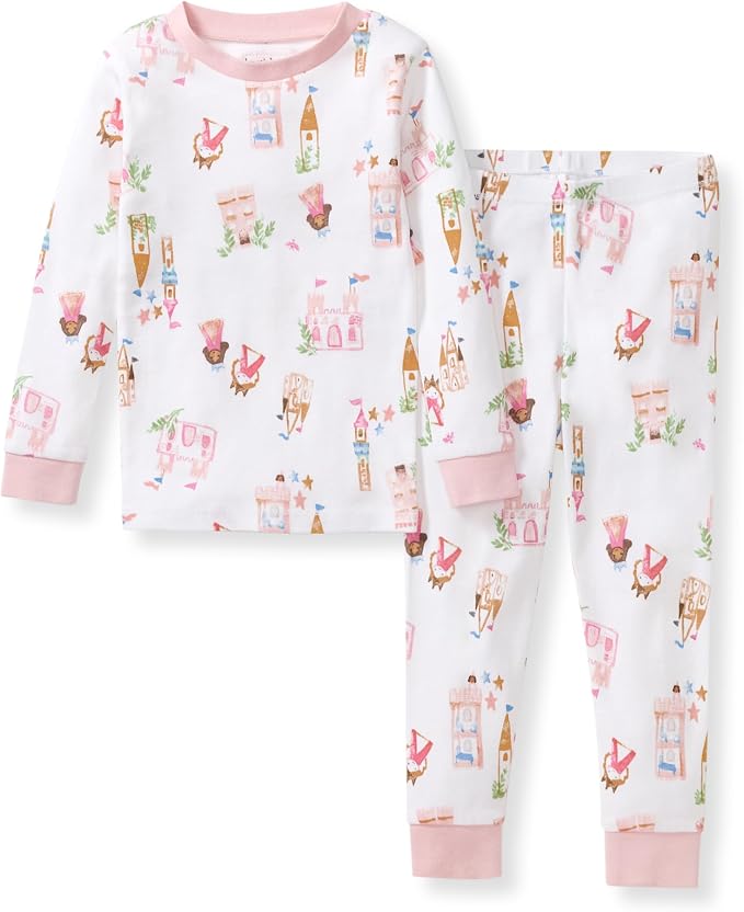 Burt's Bees Baby Girls Organic Cotton Pajamas, Toddler PJ Set, 2-PC | Soft by BurtsBeesBaby